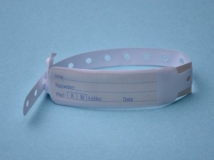 Opaska Identyfikacyjna uniwersalna kolor biały szt 1 