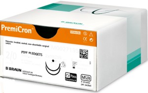 PREMI CRON szew G0120062; rozm. 0 ;  3,5 dł. 250 cm ; zielony  op. 12 saszetek 