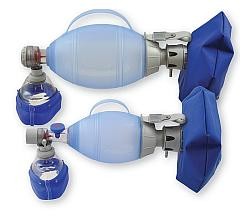 Resuscytator Silikonowy Ambu Oval Plus dla dorosłych z maską silikonową rozmiar 5 z pompowanym mankietem nr 470003100