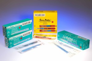 Skalpel - Ostrze chirurgiczne z trzonkiem sterylne nr 24 SWANN MORTON a 10 szt 