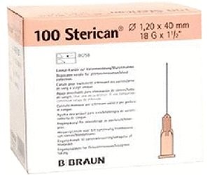 STERICAN igła 18 G 1,20x40 mm ref 4665120 a 100 szt 